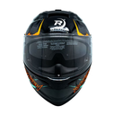 CASCO DEPORTIVO NEGRO CON CRANEO GRIS