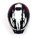 CASCO CERRADO NEGRO CON ROJO Y BLANCO (L)