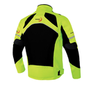 CHAMARRA DEPORTIVA	 VERDE FLOURESCENTE CON CUADROS NEGROS (XXL)