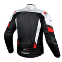 CHAMARRADEPORTIVA NEGRO CON BLANCO PROTECCIONES Y REFLEJANTES (XL)			 