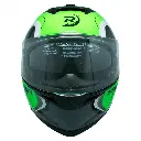 CASCO ABATIBLE DEPORTIVO NEGRO CON VERDE FLOURECENTE (XL)