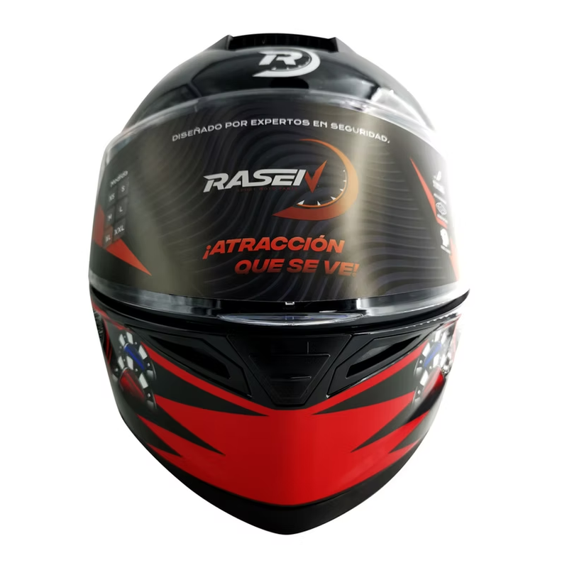CASCO NEGRO ABATIBLE FIGURA PAYASO (L)