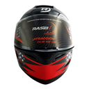 CASCO NEGRO ABATIBLE FIGURA PAYASO (L)