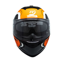 CASCO DEPORTIVO ABATIBLE NEGRO CON NARANJA