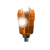 FARO LED CON LUPA TIPO CILINDRO DELANTERO O TRASERO ESTROBO