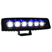BARRA 6 LED LUZ BLANCA CONTORNO CON ESTROBO