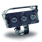FARO AUXILIAR RECTANGULAR 3 OJOS CON LUPA LUZ BLANCA Y AMARILLA