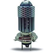 FOCO DE FARO LED H4 CON LUPA PENETRACION 2 COLORES BLANCO AMARILLO