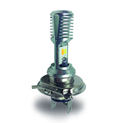 FOCO DE FARO LED H4 2 COLORES BLANCO AMARILLO CARCASA PLATA