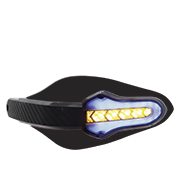 PROTECTOR DE PUÑOS DEPORTIVO COLOR NEGRO CON INTERMITENTE