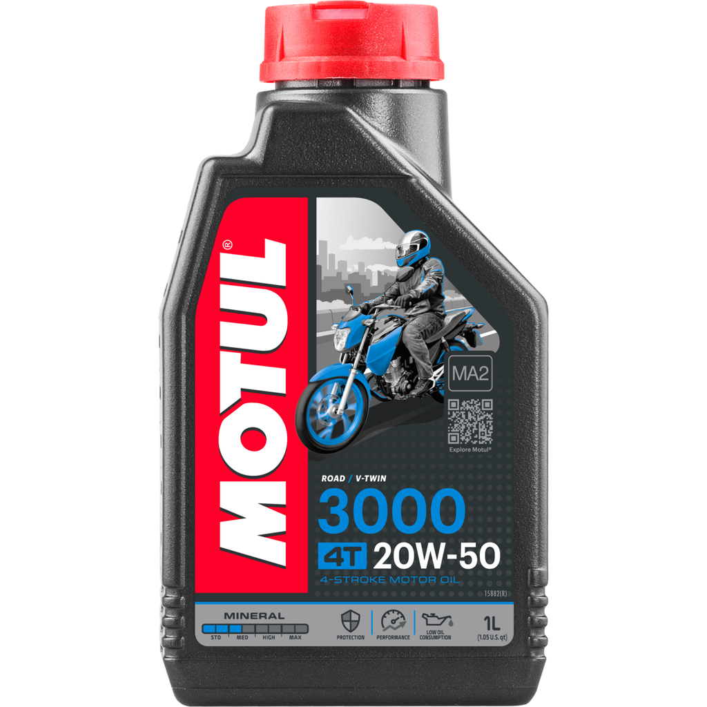 ACEITE PARA MOTOR A GASOLINA 4 TIEMPOS MOTUL 3000 20W50 1L MINERAL