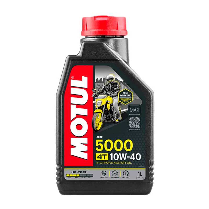 ACEITE PARA MOTOR A GASOLINA 4 TIEMPOS MOTUL 5000 10W40 1L SEMISINTETICO