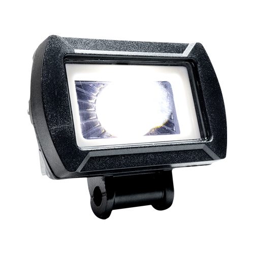 BARRA LED UNA LUPA LUZ BLANCO CON HALO FRONTAL AMARILLO