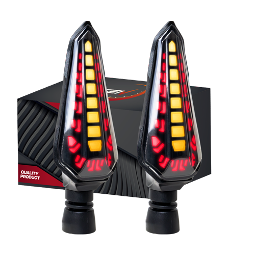 DIRECCIONAL LED SECUENCIAL TIPO DAGA (AMARILLO-ROJO)