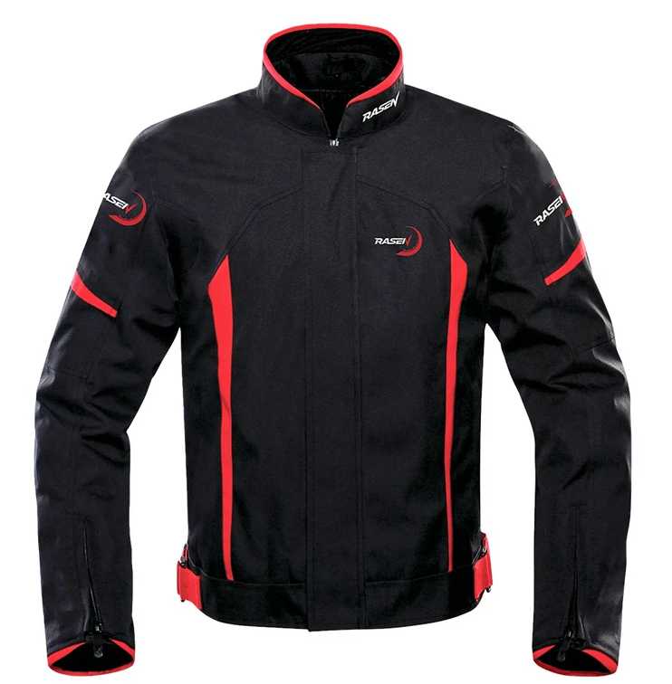  CHAMARRA DEPORTIVA NEGRO CON FRANJAS ROJO (XXL)