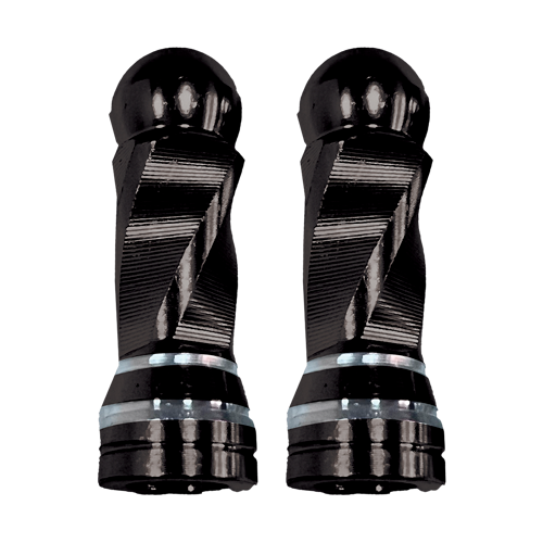 TAPON DECORATIVO PARA VALVULA EN FORMA RODONDO (NEGRO)			 