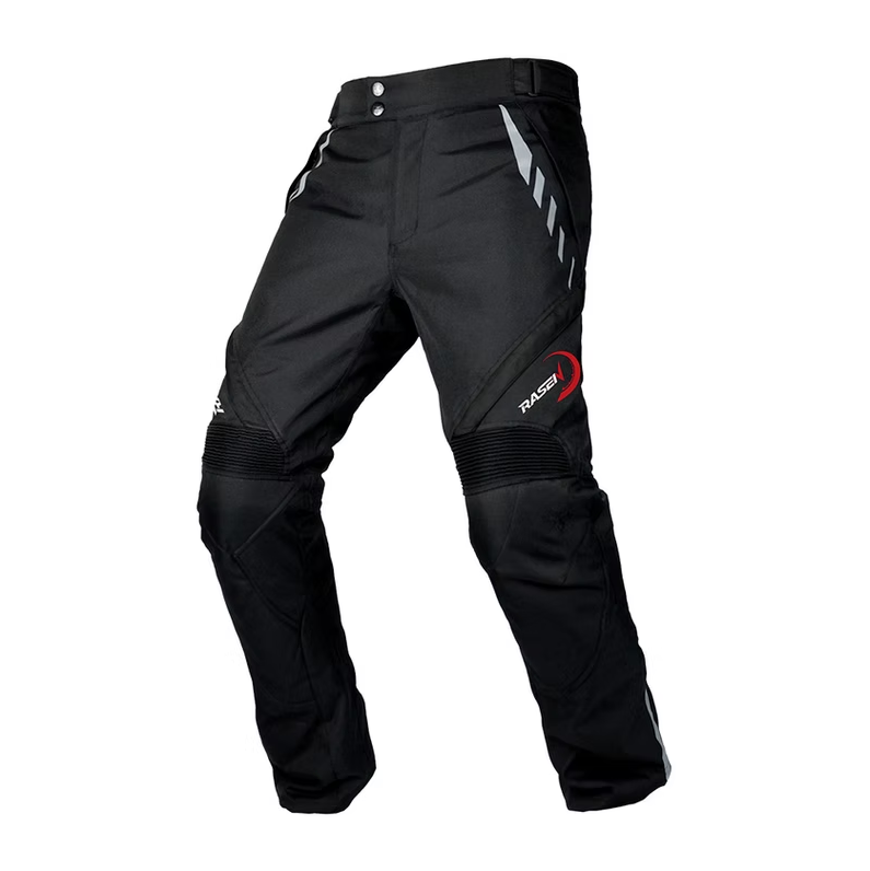 PANTALON DEPORTIVO NEGRO CON PROTECCIONES Y REFLEJANTE (XL)