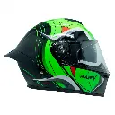 CASCO ABATIBLE DEPORTIVO NEGRO CON VERDE FLOURECENTE (M)