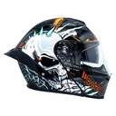 CASCO DEPORTIVO NEGRO CON CRANEO GRIS (XL)