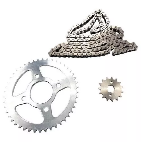 KIT DE SPROCKET DM 200(14-23) SPROCKET TRASERO 46T, PIÑON 15T, PASO DE LA CADENA 428H, N° DE ESLABONES 128L