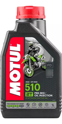ACEITE PARA MOTOR A GASOLINA 2 TIEMPOS MOTUL 510 POWERLUBE 1L TECHNOSYNTHESE