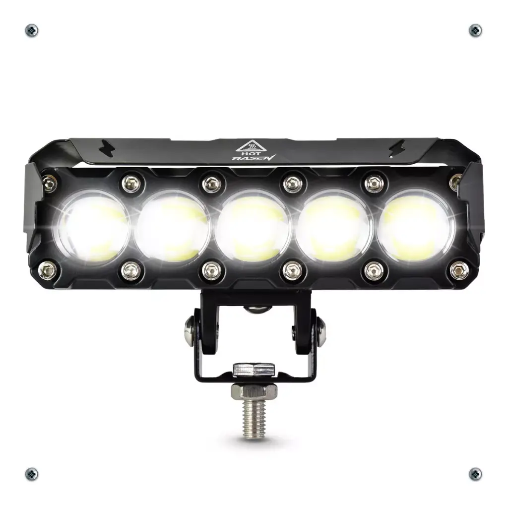 FARO LED 5 LUPAS RECTANGULAR LUZ AMARILLO-BLANCO