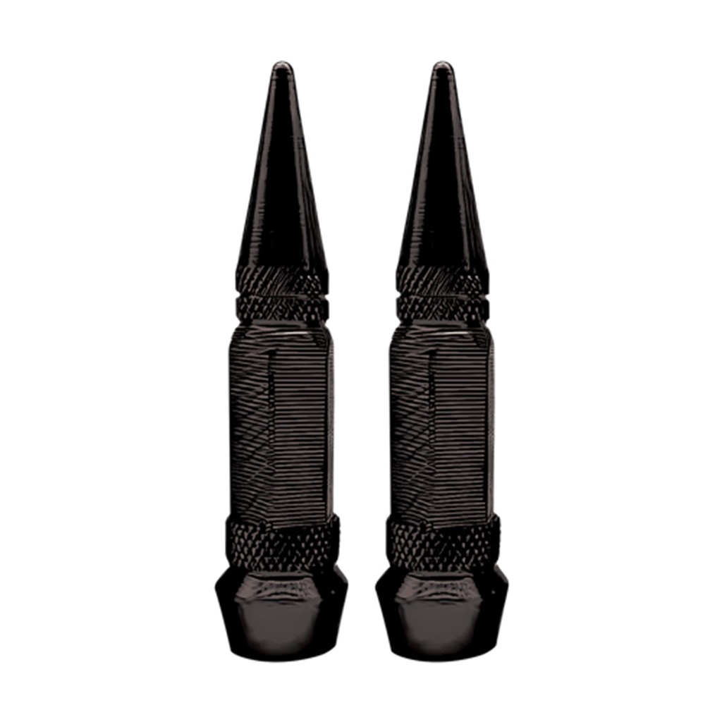 TAPON DECORATIVO PARA VALVULA EN FORMA DE PUNTA(NEGRO)