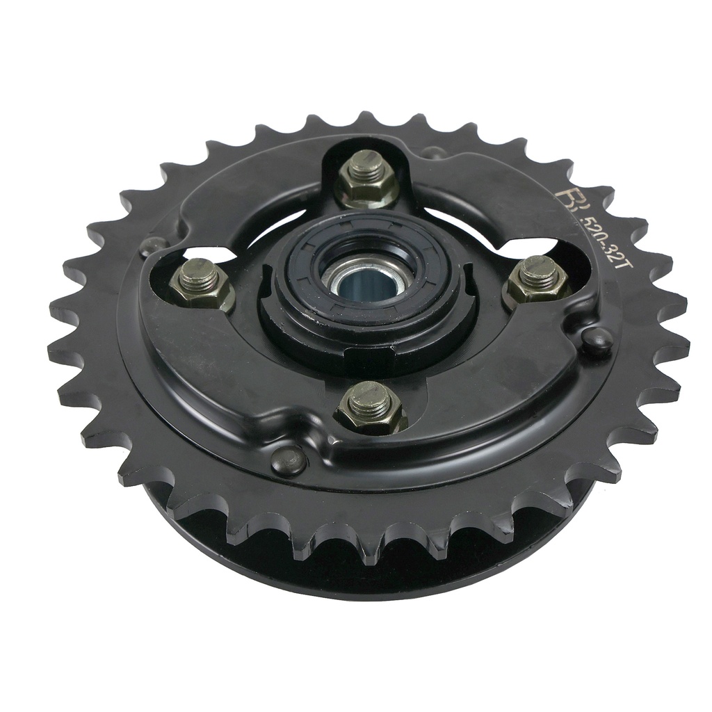 PORTA SPROCKET TRASERO CON ENGRANE ITALIKA TC 200 NEGRA (18-20)
