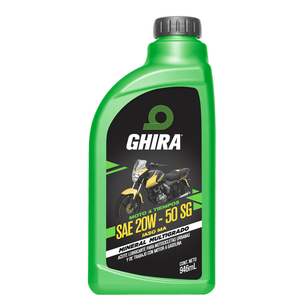 ACEITE GHIRA 20W50 MINERAL JASO MA 0.946L