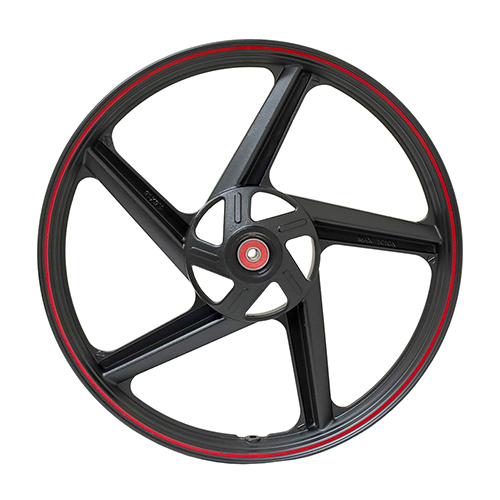 RIN DELANTERO FILO ROJO NEGRO ITALIKA DT 150 S (20-23)/ FT 250 TS (21-23) 18"