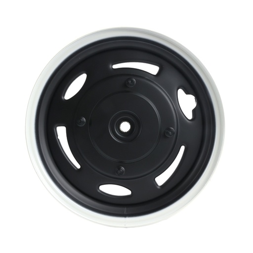 [43-5391-001] RIN TRASERO FILO BLANCO NEGRO ITALIKA DS 150 (20-22)/ X 150 G (22-23) 13"