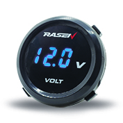 [RS-GRL-12020BU] CARGADOR CON VOLTIMETRO REDONDO COLOR AZUL
