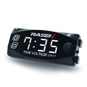 [RS-GRL-12022W] CARGADOR RECTANGULAR DOBLE FUNCION VOLTIMETRO Y MEDIDOR DE TEMP COLOR BLANCO