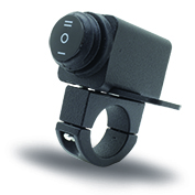 [RS-GRL-12031BK] INTERRUPTOR MULTIFUNCIONAL DE 3 POSICIONES CON SUJECION ESPEJO O MANILLAR