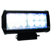 [RS-LED-13009W-BU] BARRA LED DOBLE FILA 12 LED CON LUZ ALTA, BAJA Y ESTROBO