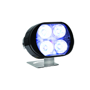 [RS-LED-13015W] FARO AUXILIAR OVALADO 4 LED BLANCO CON LUZ ALTA, BAJA Y ESTROBO