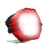 [RS-LED-13020R-RGB] FARO AUXILIAR REDONDO LED BLANCO, CONTORNO RGB