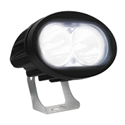 [RS-LED-13034W] FARO 2 LED BLANCO OVALADO 2 CELDAS CON LUZ ALTA, BAJA ESTROBO