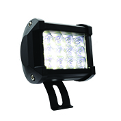 [RS-LED-13042W] FARO CUADRADO 12 LED LUZ BLANCA 3 CELDAS CON LUZ ALTA, BAJA Y ESTROBO