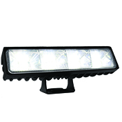 [RS-LED-13045W] BARRA 24 LED LUZ BLANCA FIJA Y ESTROBO 4 CELDA