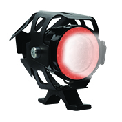 [RS-LED-13053W-R] FARO LED MINI CON LUPA OJO DE ANGEL CON LUZ ALTA,BAJA Y ESTROBO