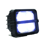 [RS-LED-13065W] FARO CUADRADO 4 LED LUZ BLANCA ALTA, BAJA Y ESTROBO