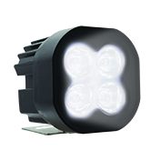 [RS-LED-13067W] FARO CUADRADO 4 LED LUZ BLANCA ALTA, BAJA Y ESTROBO