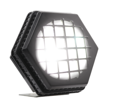 [RS-LED-13068W] FARO CON REJILLAS LED LUZ BLANCA ALTA, BAJA Y ESTROBO