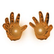 [RS-LED-13072O] FARO LED DECORATIVO EN FORMA DE MANO CON ESTROBO