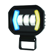 [RS-LED-13079W-BU-Y] FARO AUXILIAR LED CON LUPA CON 3 LED CON OJO DE ANGEL CON LUZ BLANCA FIJA Y ESTROBO