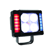 [RS-LED-13085W-BU-R] FARO AUXILIAR LED CON ESTROBO 15 LED CON LUZ DE CONTORNO LATERAL