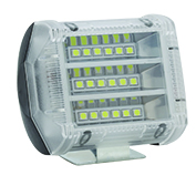 [RS-LED-13086W-BU-R] FARO AUXILIAR LED CON ESTROBO 18 LED CON LUZ DE CONTORNO LATERAL