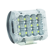 [RS-LED-13087W-BU-R] FARO AUXILIAR LED CON ESTROBO 12 LED CON LUZ DE CONTORNO LATERAL