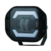 [RS-LED-13088W-W-Y] FARO AUXILIAR LED CON ESTROBO 2 LED CON OJO DE ANGEL CON LUZ DE CONTORNO